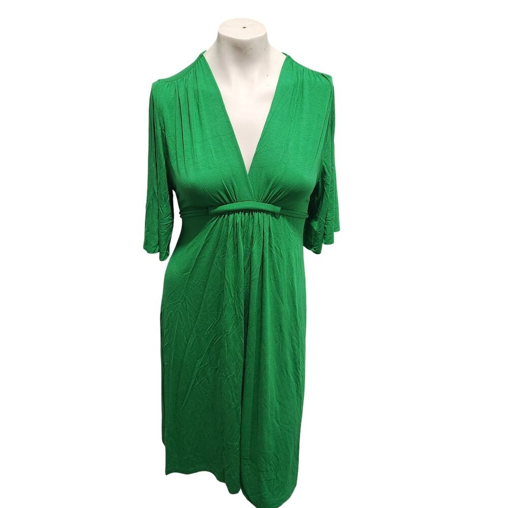 Olian Kelly Green Modest‎ Dress Womens SZ Small Stretch Everyday Casual Comfort